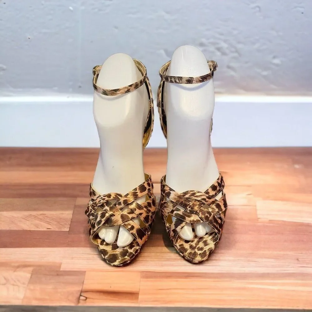 NIB Caparros Women's Makai Platform Sandal 7.5 Leopard print - Picture 2 of 10